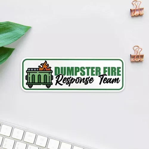 Dumpster Fire Sticker