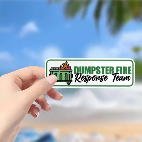 Dumpster Fire Sticker