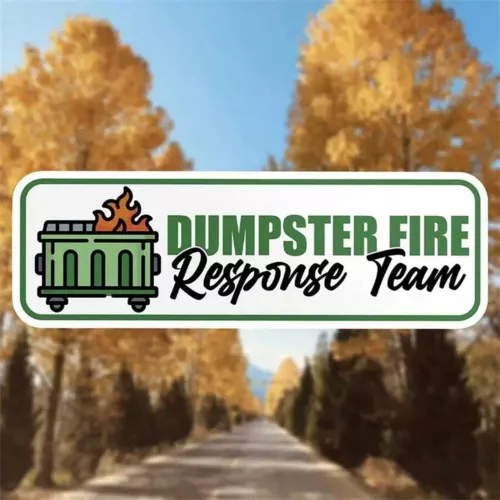 Dumpster Fire Sticker