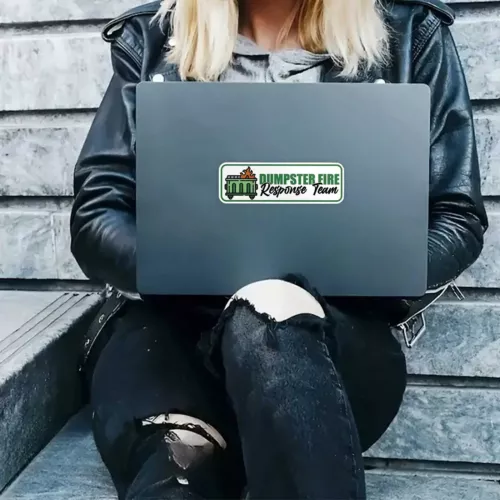 Dumpster Fire Sticker
