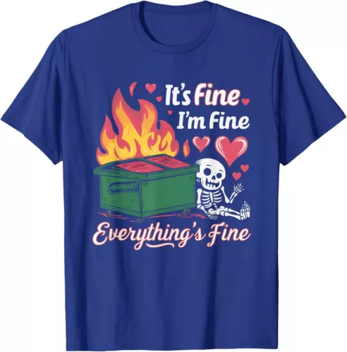 Dumpster Fire Skeleton Tee 