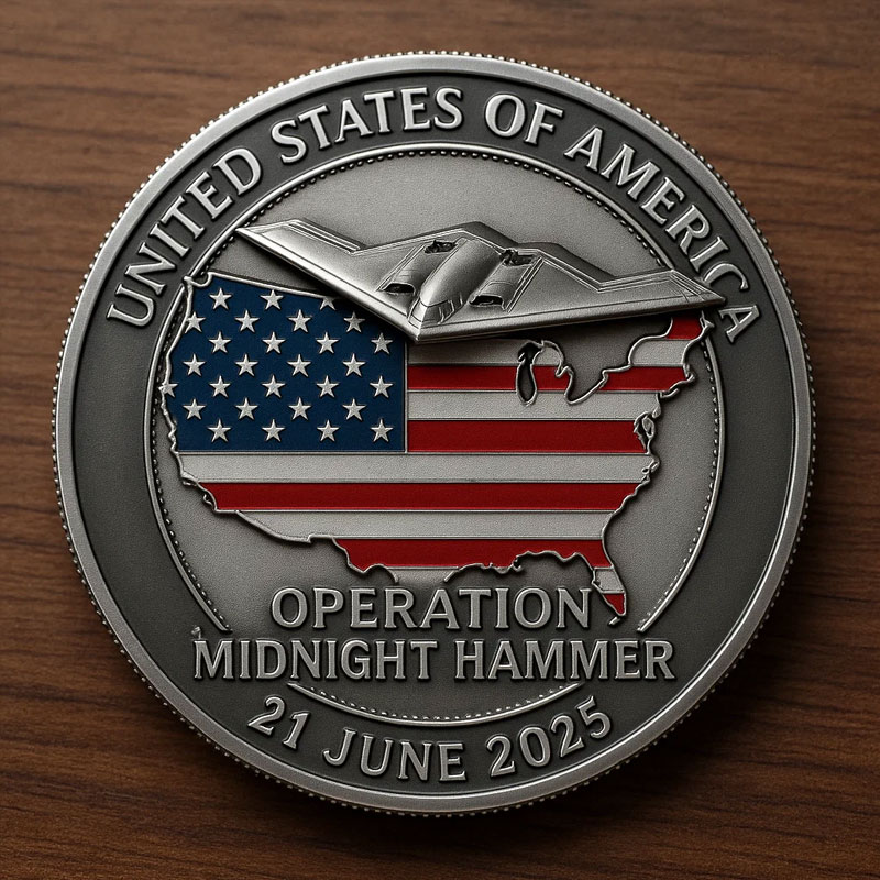 Midnight Hammer Glory Challenge Coin