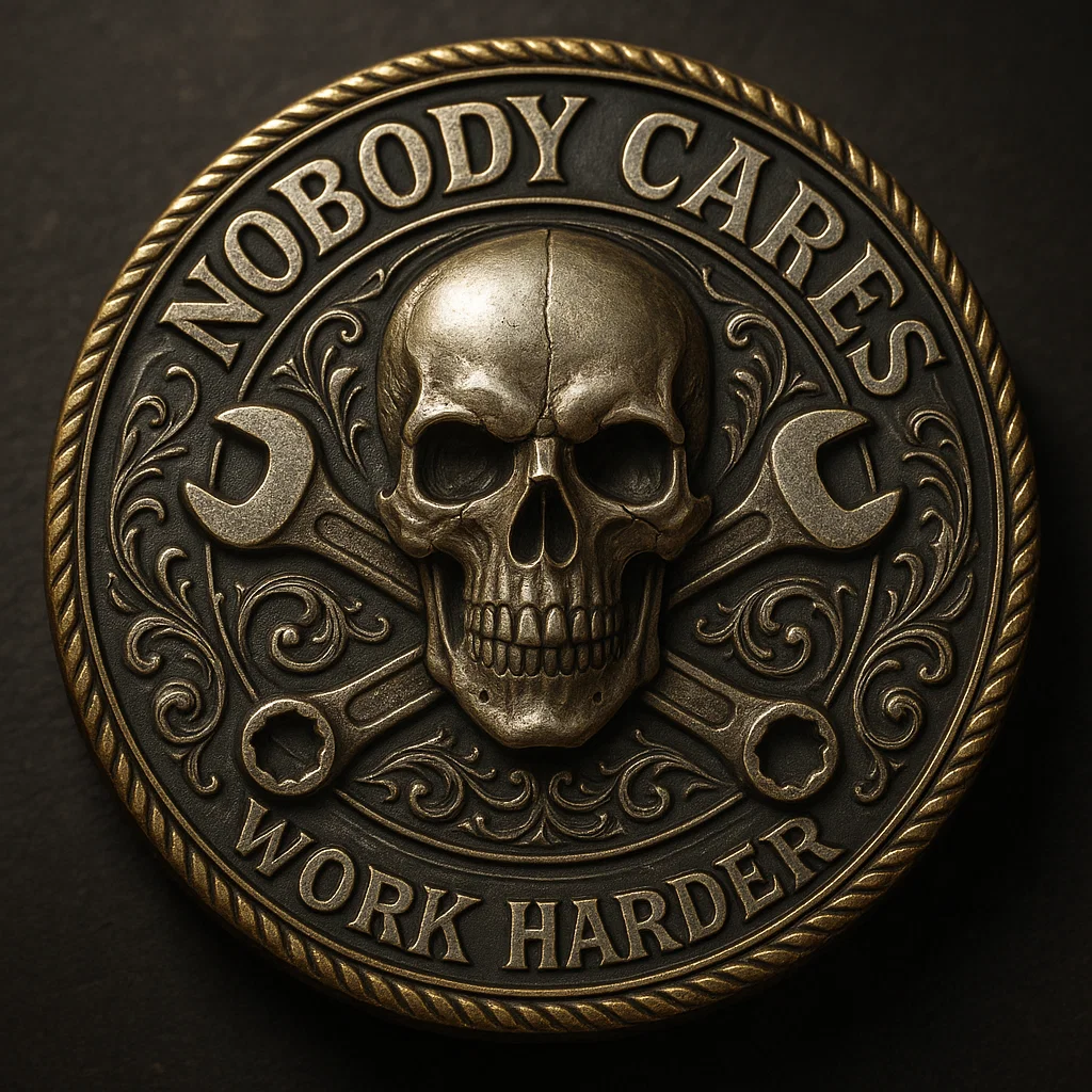 🏆Flash Sale 60% OFF - Nobody Cares, Work Harder - Edgy Coin