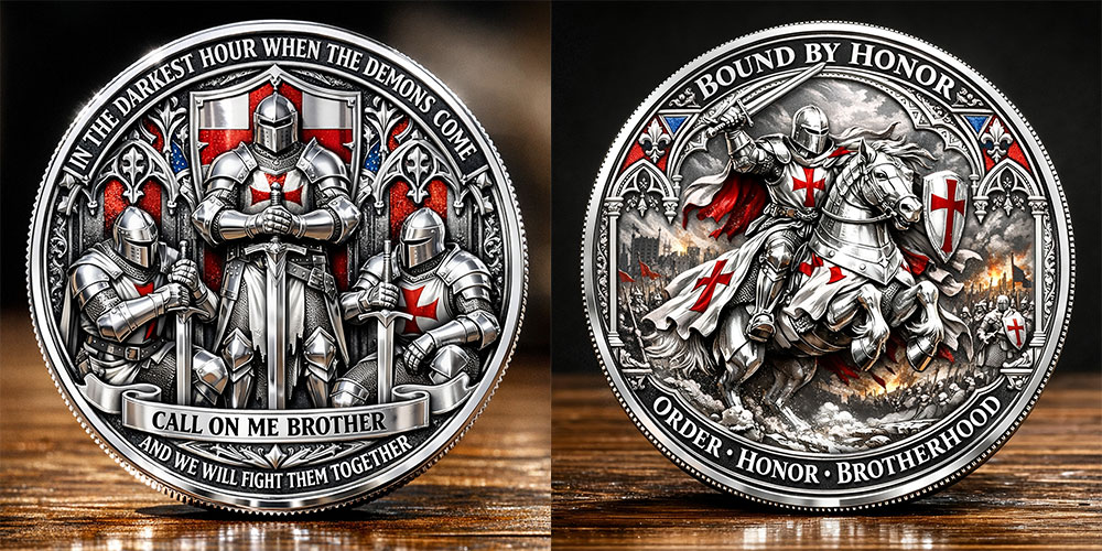 Order • Honor • Brotherhood Challenge Coin