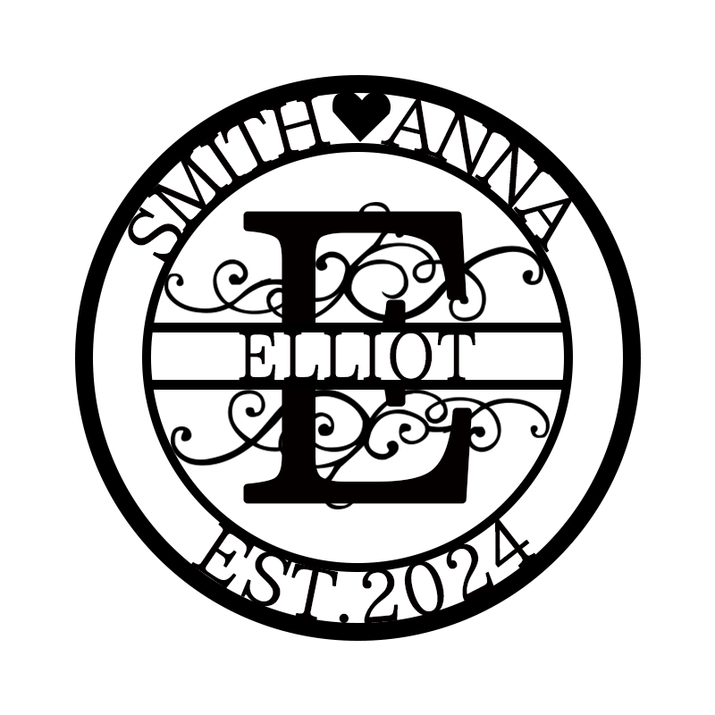 💕Personalized Monogram Name Metal Sign for Yard Decor🎁【Buy 2 Free Shipping】