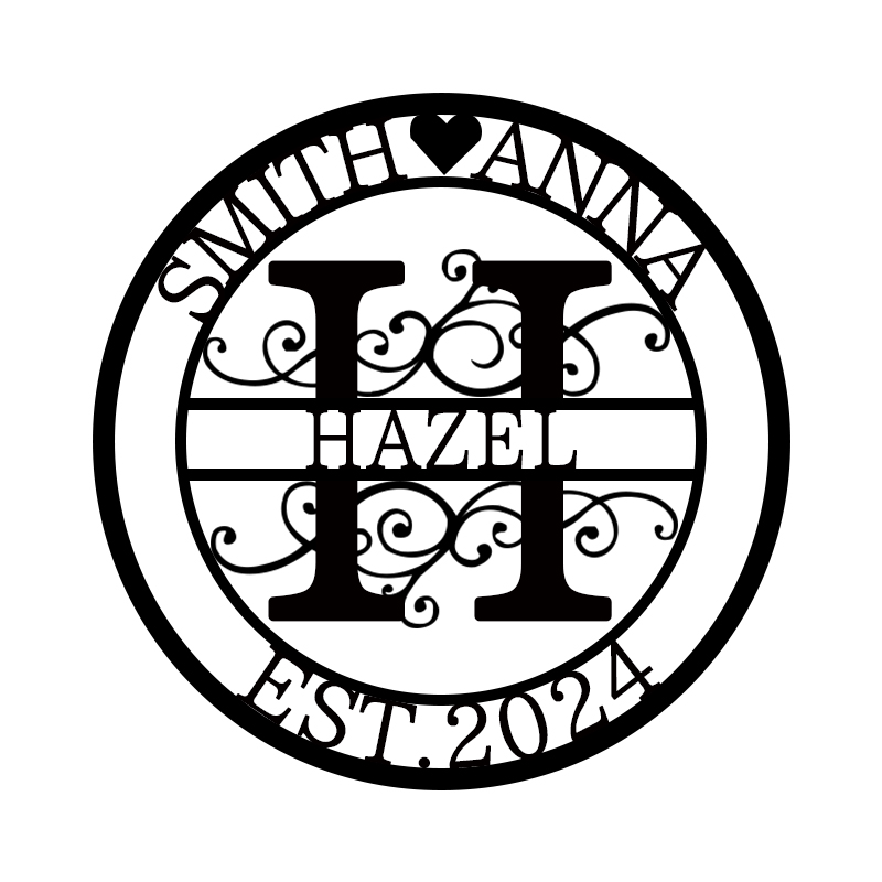 💕Personalized Monogram Name Metal Sign for Yard Decor🎁【Buy 2 Free Shipping】