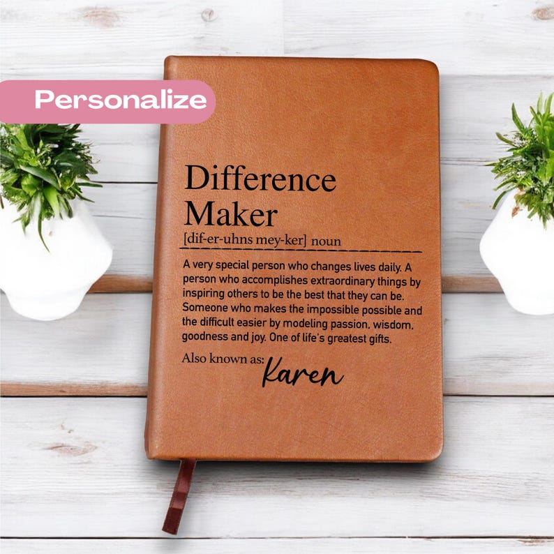 Personalized Difference Maker Journal