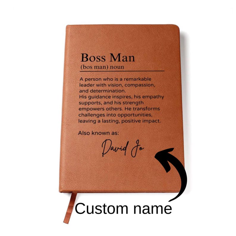 Custom Journal -Boss Man Journal