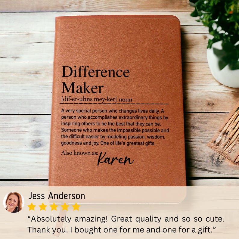 Personalized Difference Maker Journal