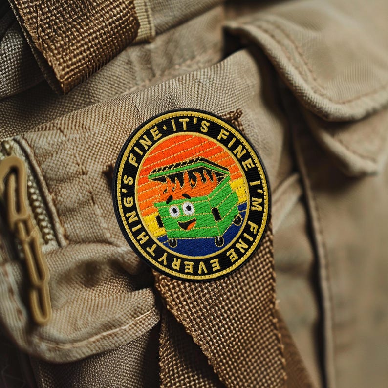 Dumpster Fire Embroidered Patch