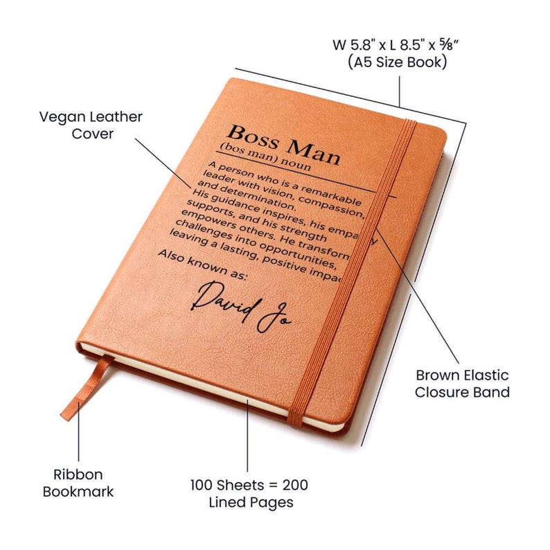 Custom Journal -Boss Man Journal