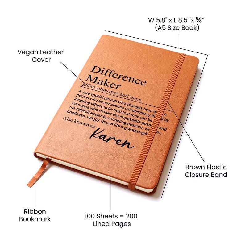 Personalized Difference Maker Journal