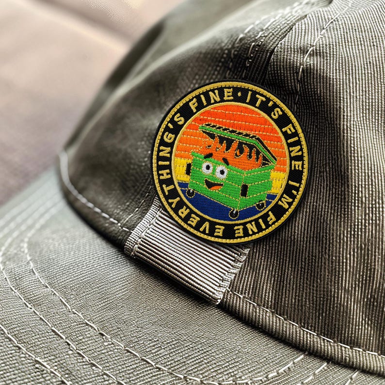 Dumpster Fire Embroidered Patch