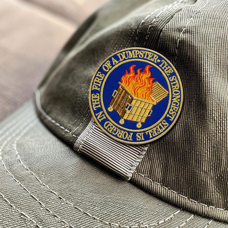 Dumpster Fire Embroidered Patch