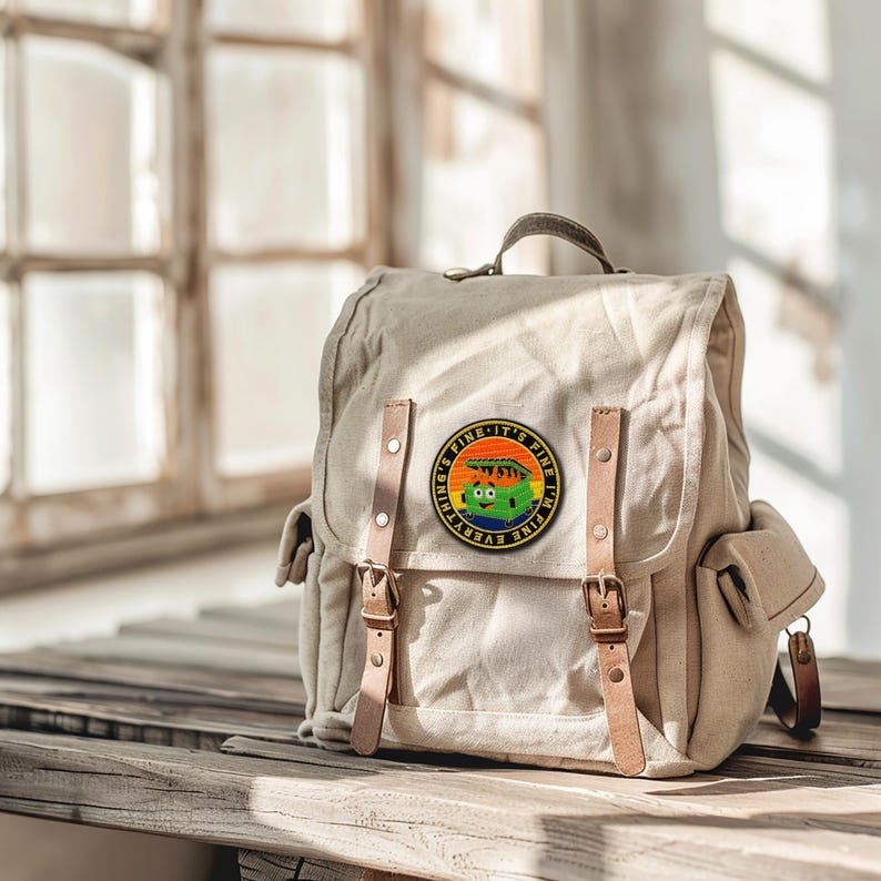 Dumpster Fire Embroidered Patch