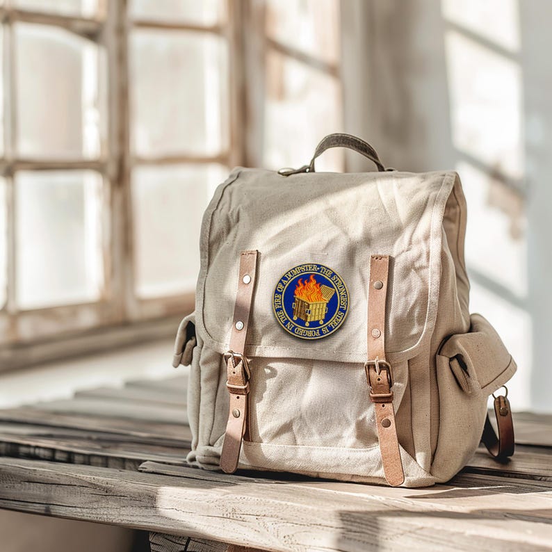 Dumpster Fire Embroidered Patch