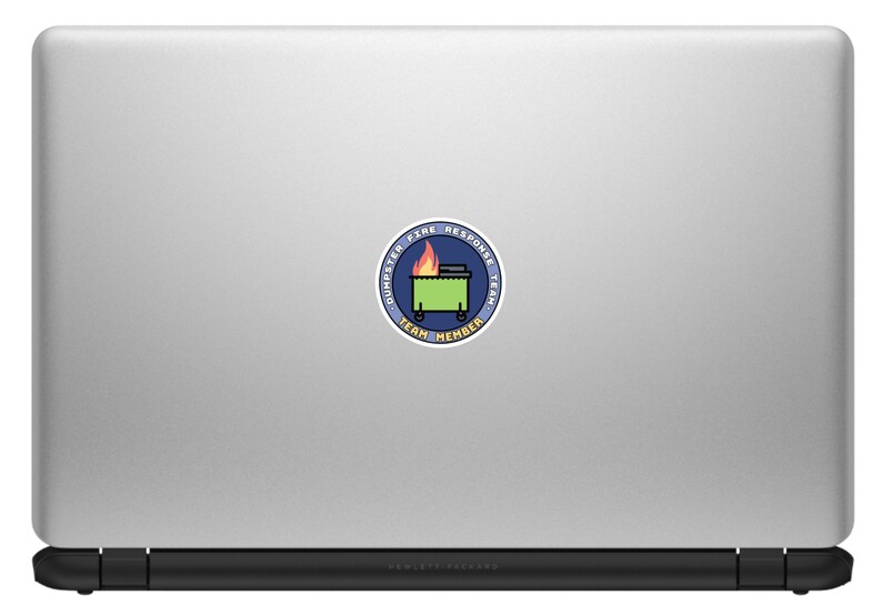 🔥 Dumpster Fire Sticker Set - Team Leader & Team Member Edition! 🔥