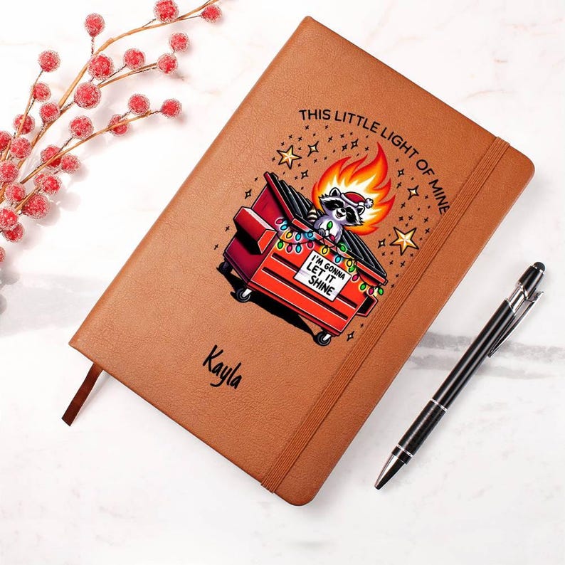 Custom Journal - This Little Light of Mine Dumpster Fire Journal