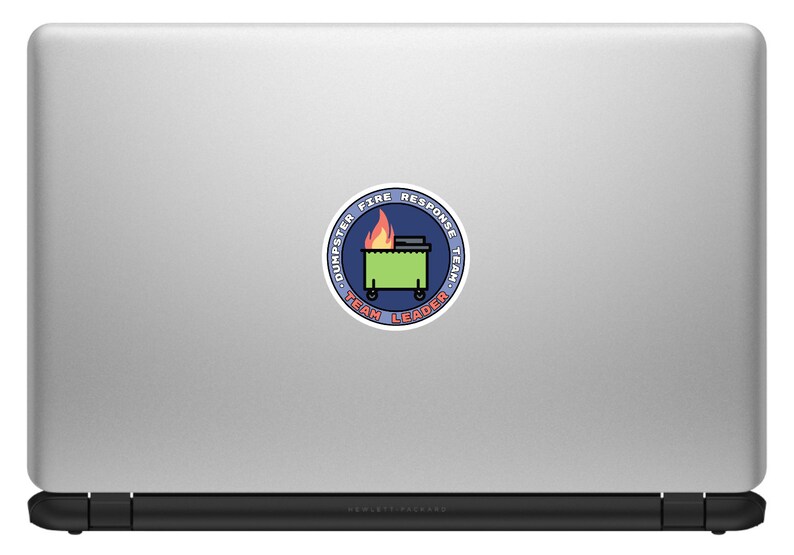 🔥 Dumpster Fire Sticker Set - Team Leader & Team Member Edition! 🔥