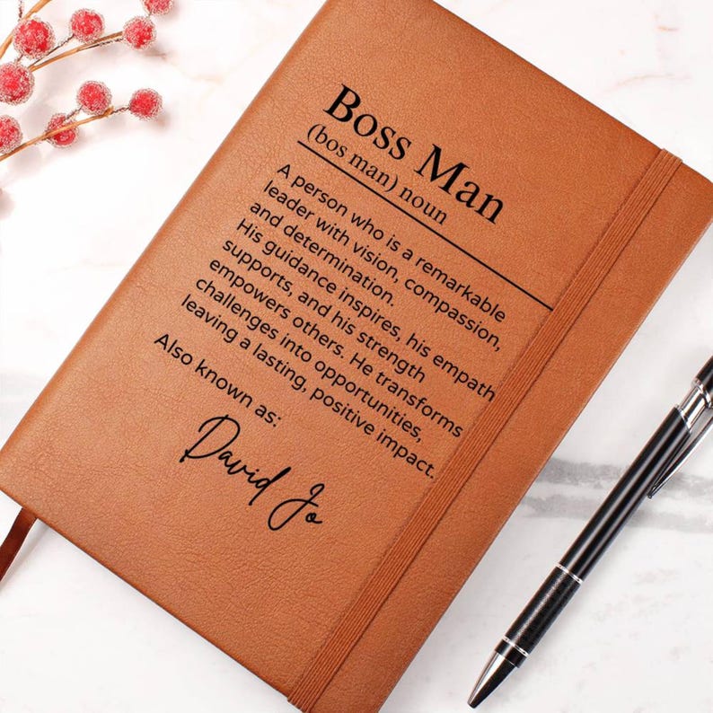 Custom Journal -Boss Man Journal