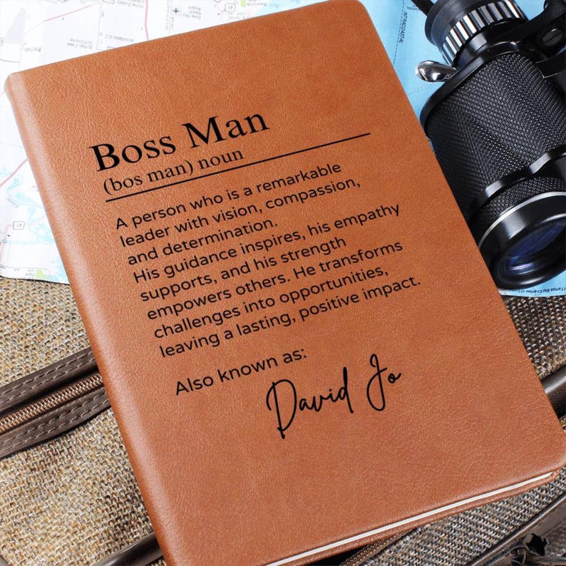 Custom Journal -Boss Man Journal