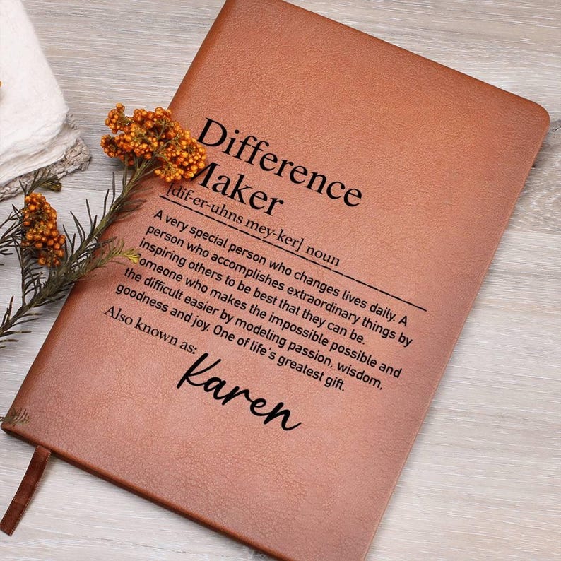 Personalized Difference Maker Journal