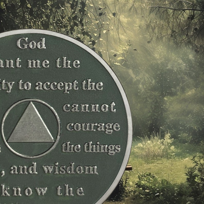 Rainbow Skull Sobriety Coin