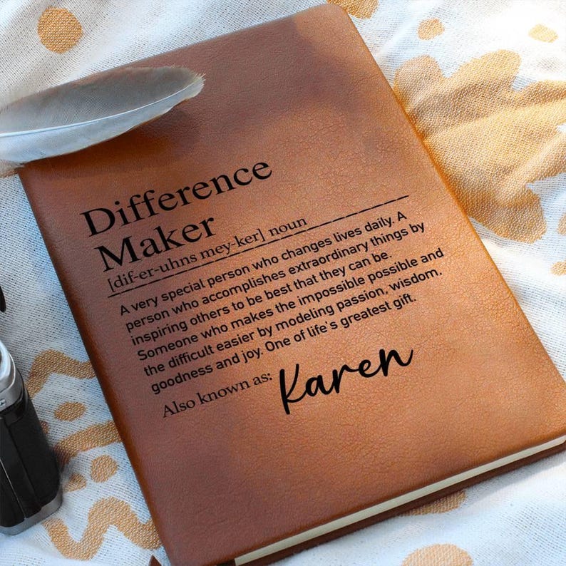 Personalized Difference Maker Journal