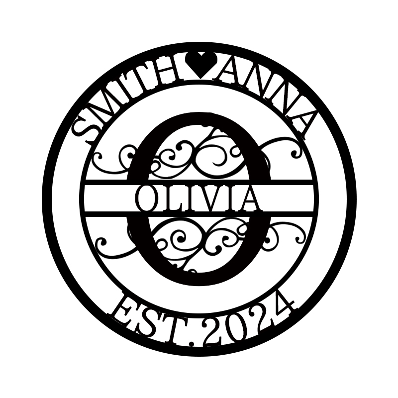 💕Personalized Monogram Name Metal Sign for Yard Decor🎁【Buy 2 Free Shipping】