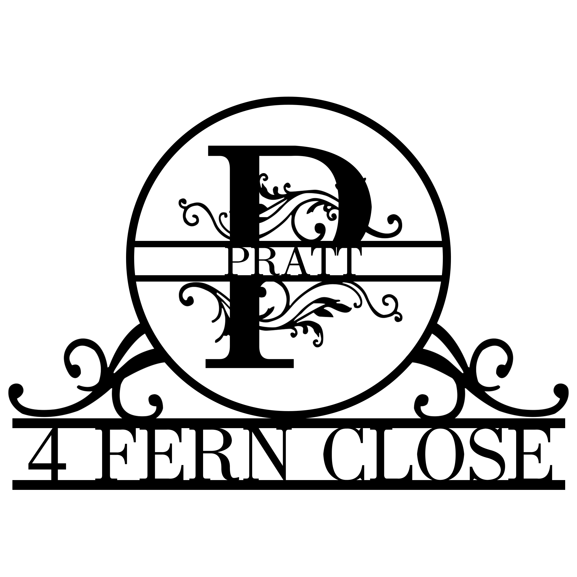 💕Personalized Family Name Monogram Address Metal Sign🎁【Buy 2 Free Shipping】