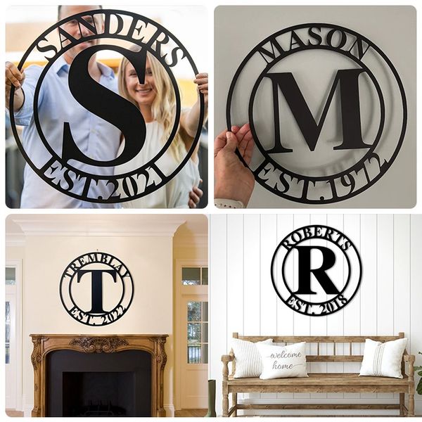 💕Personalized Family Name Metal Sign🎁【Buy 2 Free Shipping】