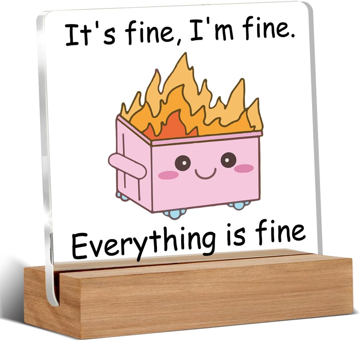 Dumpster Fire Desk Decor