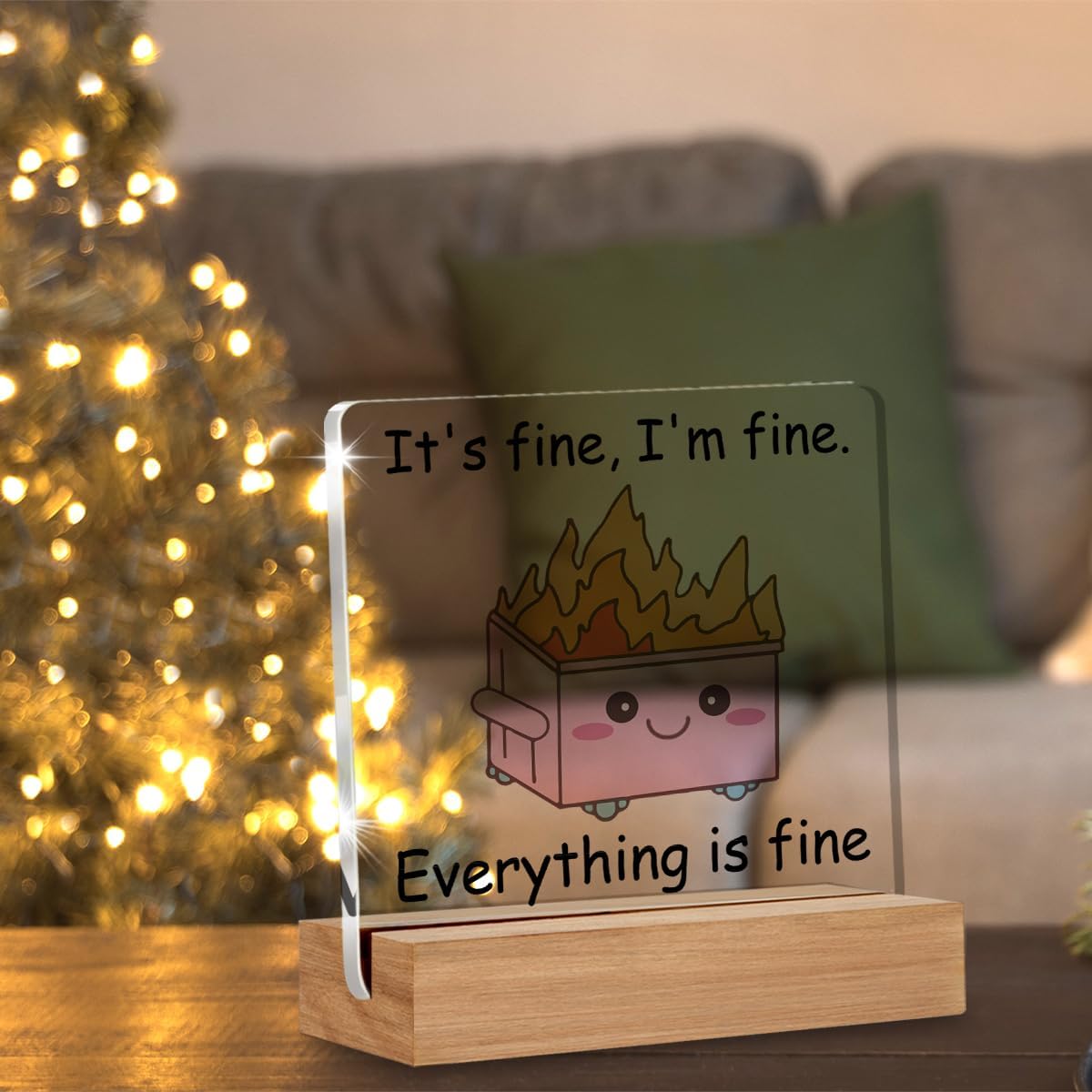 Dumpster Fire Desk Decor