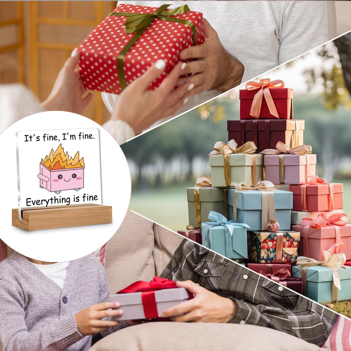 Dumpster Fire Desk Decor