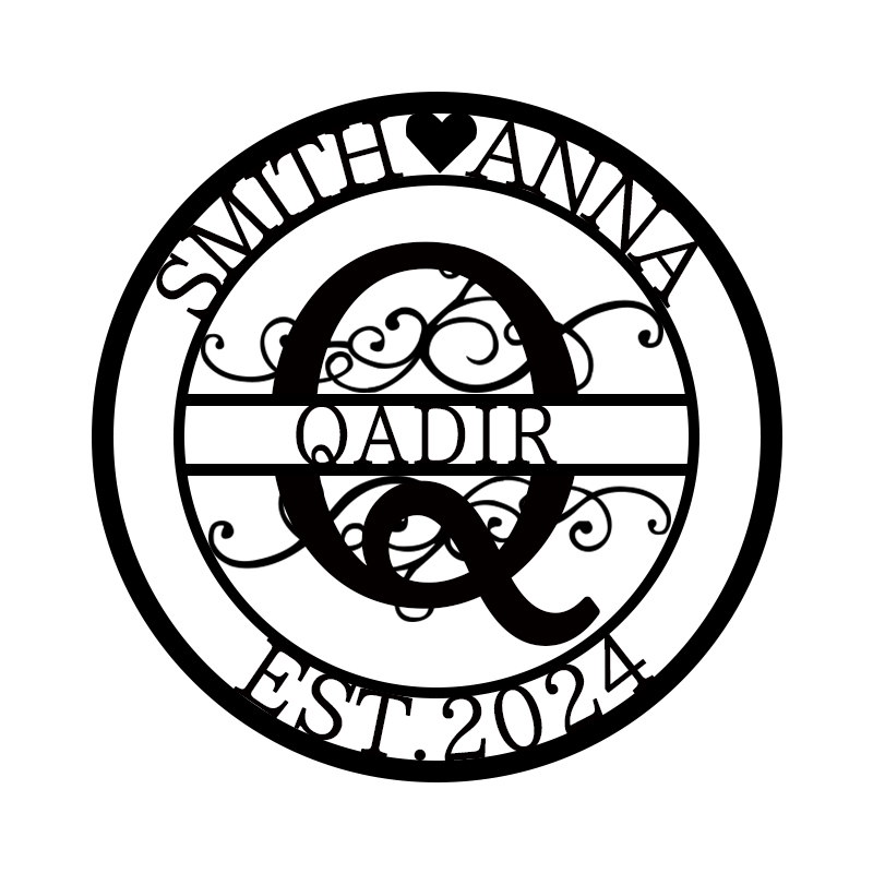 💕Personalized Monogram Name Metal Sign for Yard Decor🎁【Buy 2 Free Shipping】