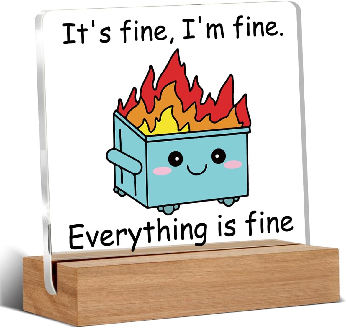 Dumpster Fire Desk Decor