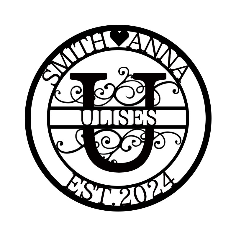 💕Personalized Monogram Name Metal Sign for Yard Decor🎁【Buy 2 Free Shipping】