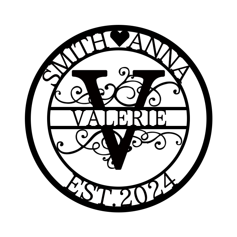 💕Personalized Monogram Name Metal Sign for Yard Decor🎁【Buy 2 Free Shipping】