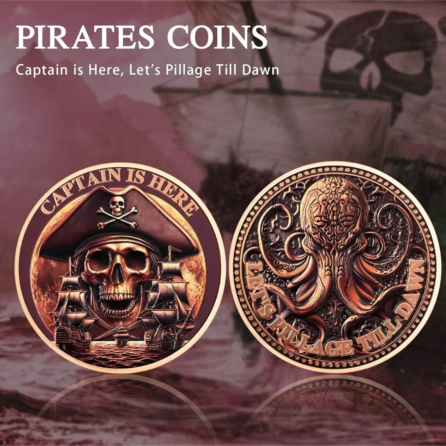 Pirate Captain Challenge Coin