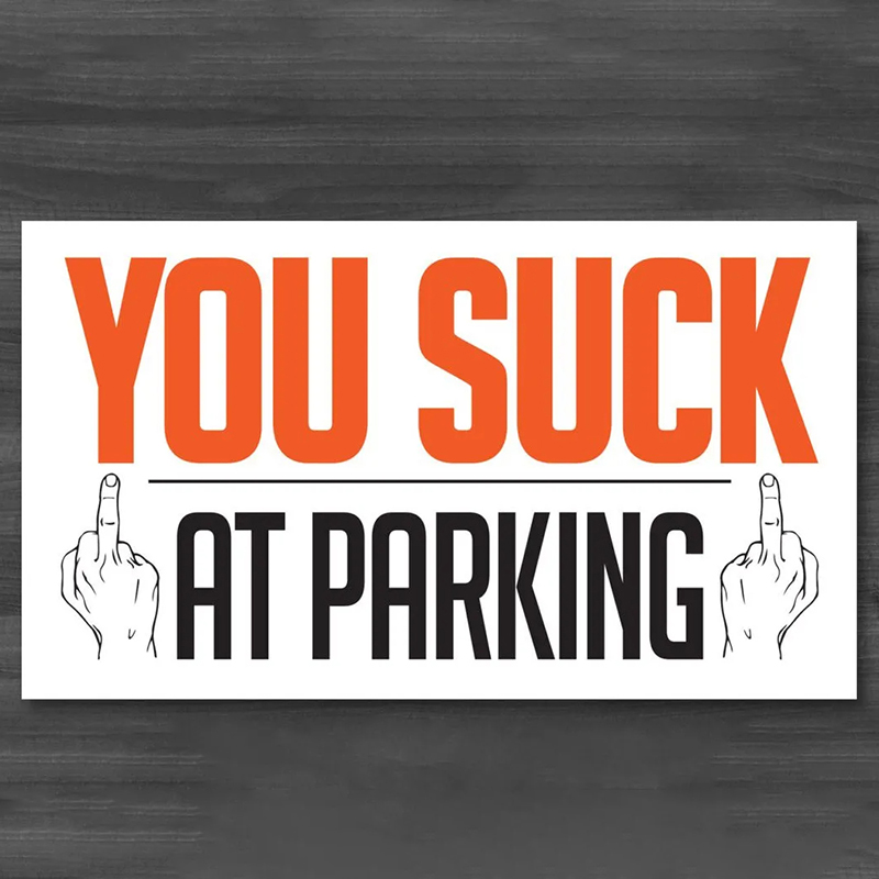 🅿️Learn to Park, Asshole--Hilarious Parking Violation Card for Inconsiderate Drivers 🚗
