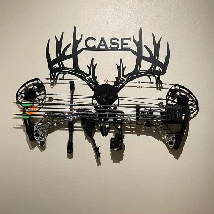 Personalized Metal Deer Skull Rack-The best gift for outdoor lovers