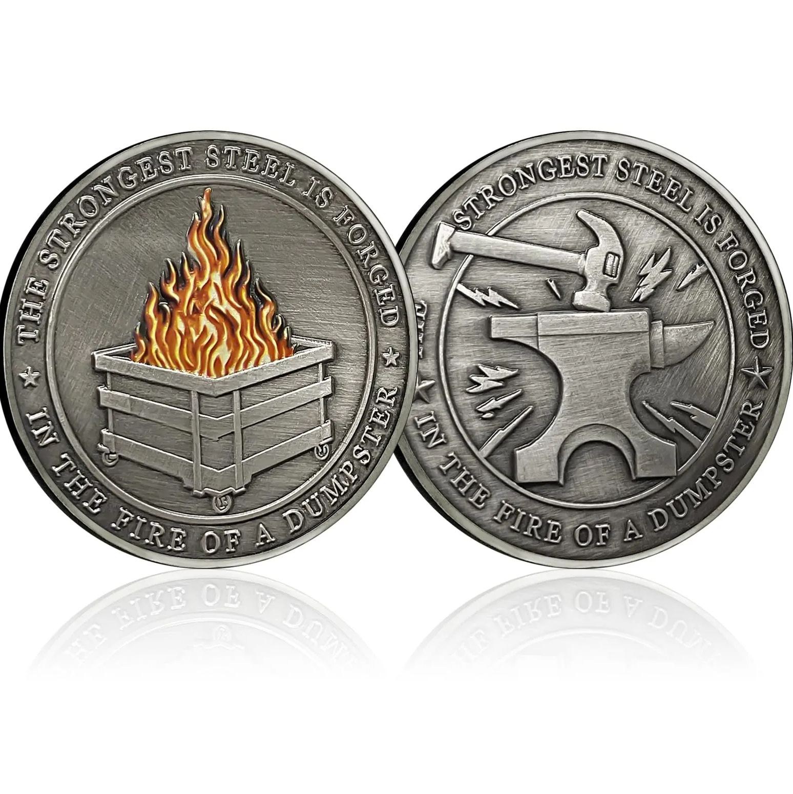 Dumpster Fire Challenge Coins