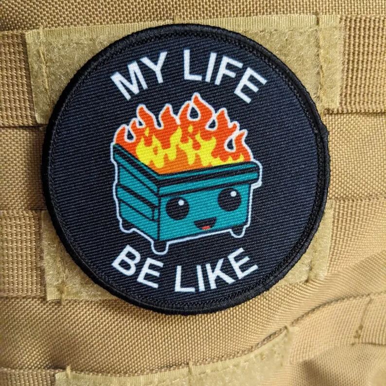 PVC Dumpster Fire Morale Patch