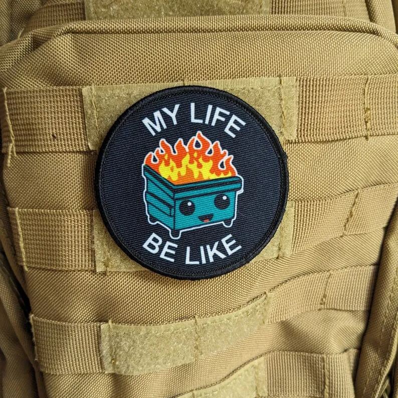 PVC Dumpster Fire Morale Patch