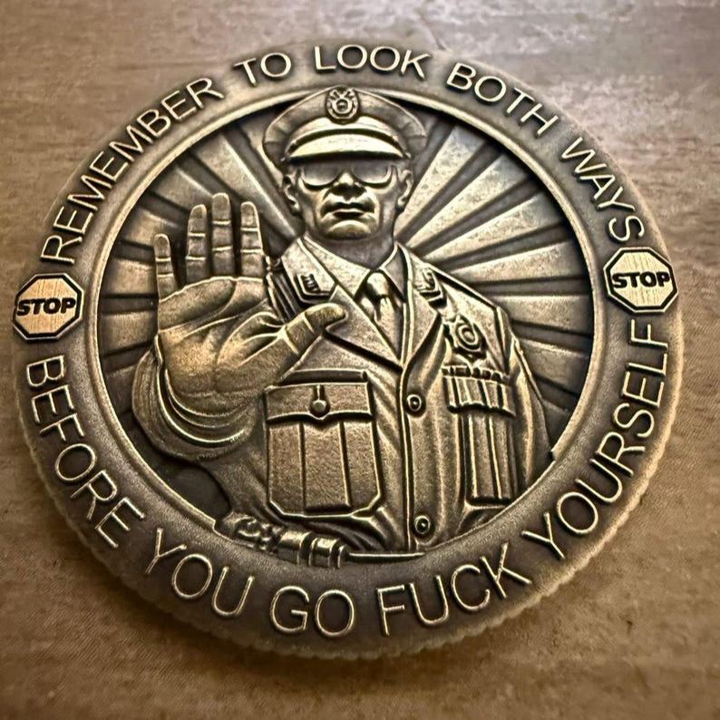 Go F*ck Yourself Brass Challenge Coin