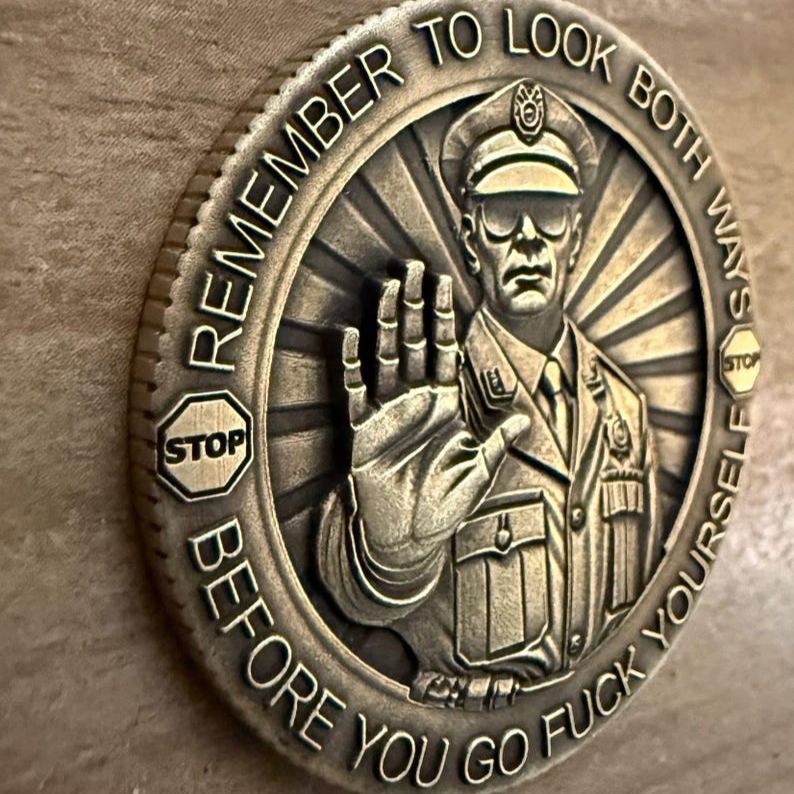 Go F*ck Yourself Brass Challenge Coin