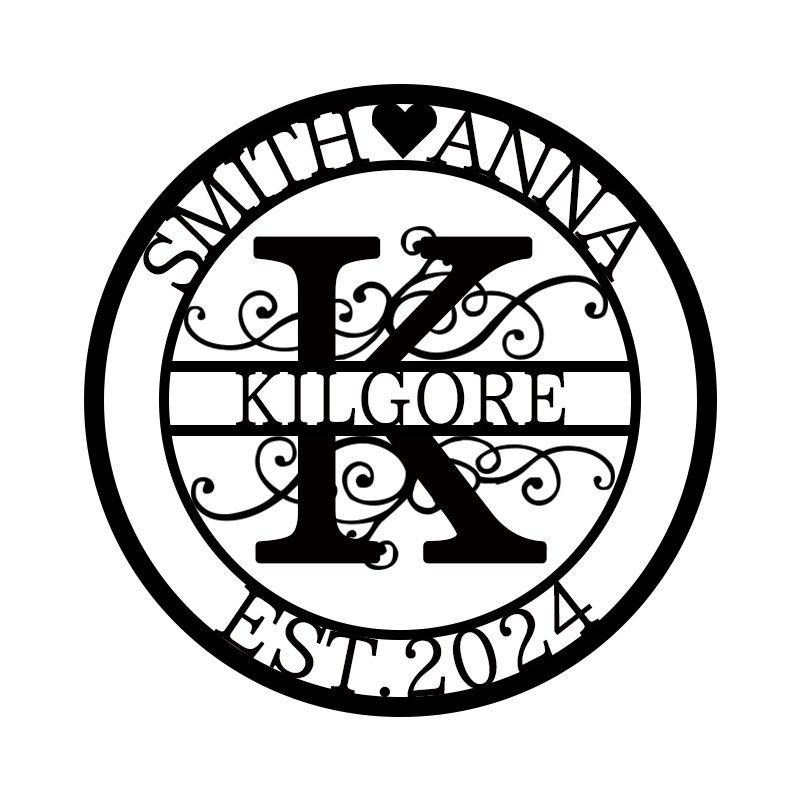 💕Personalized Monogram Name Metal Sign for Yard Decor🎁【Buy 2 Free Shipping】