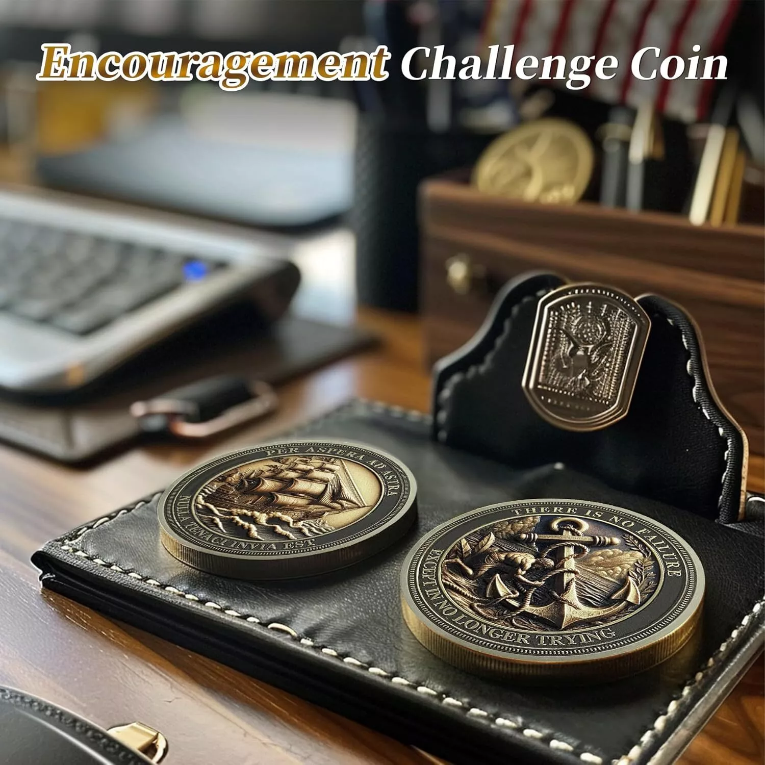 There Is No Failure Inspirational Coin