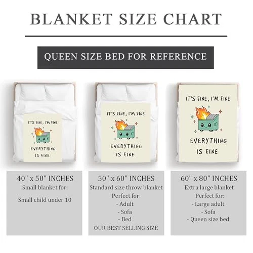 Emotional Support Dumpster Fire Gifts Blanket