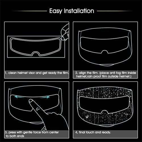 Photochromic Anti-fog helmet film